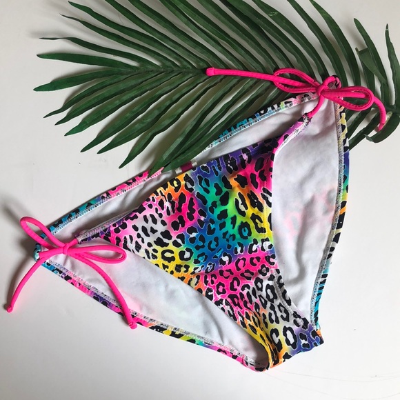 OP Other - NWOT OP Rainbow Leopard Swim Bikini Bottom